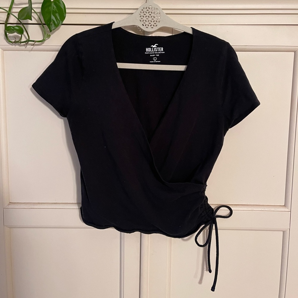 Hollister Black Wrap Shirt